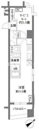 カスタリア新御茶ノ水【高級賃貸・ブランドマンション】の間取り