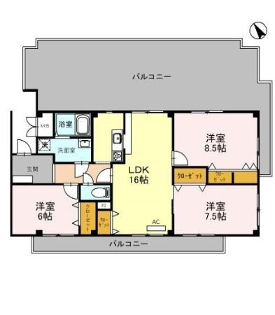 ツーオリオノハイム　Ⅱの間取り|オリオノハイムⅡ　間取り