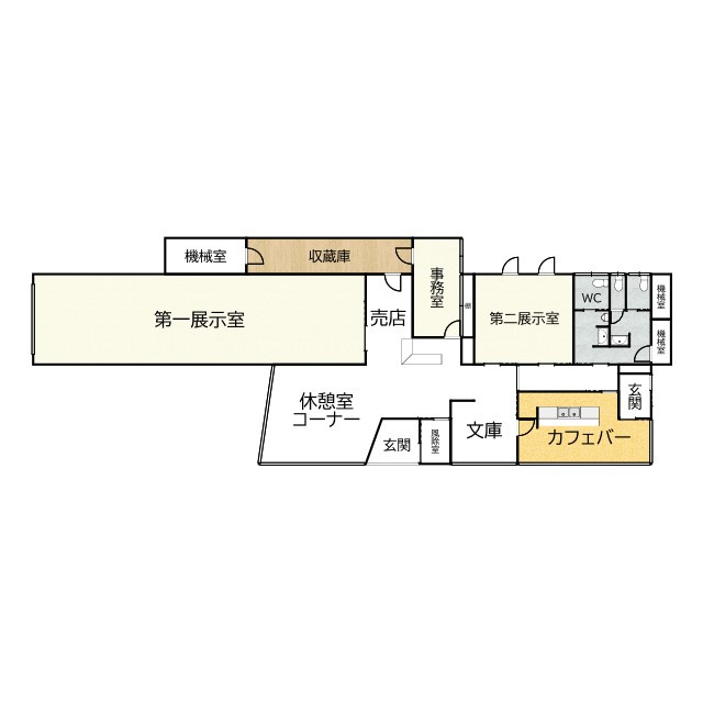 【中戸美術館】大町市平　大町温泉郷の間取り
