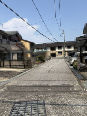 【前面道路含む現地写真】 | 売地　高知市朝倉己　＠23.18
