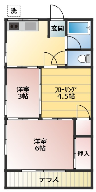 ハウス一美の間取り