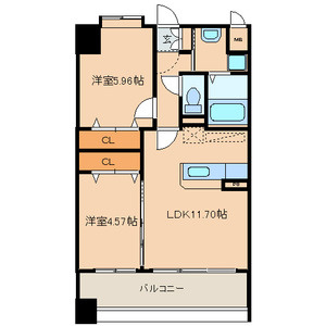 【間取り】 | セゾンドール貝塚