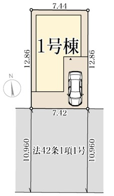 明石市藤が丘1丁目の区画図