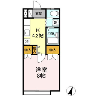 【間取り】 | コーポ504