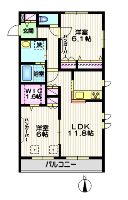 Ｈａｌｅ　Ｔｏｋｉｗａの間取り|【間取り】　角部屋３面採光