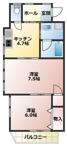 マンションつくし野の間取り
