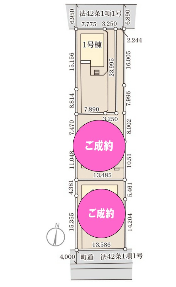 【新築戸建】第13吉岡町下野田の区画図|■区画図