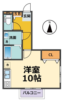 【間取り】 | クレールA棟