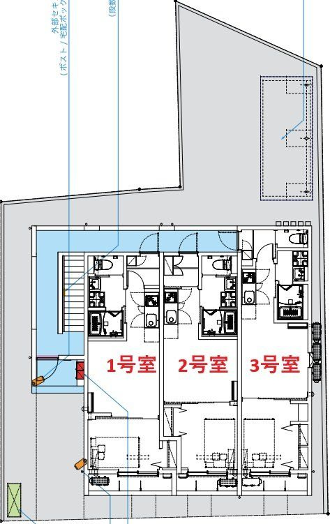robot home Kanamachi(ロボットホームカナマチ)の区画図
