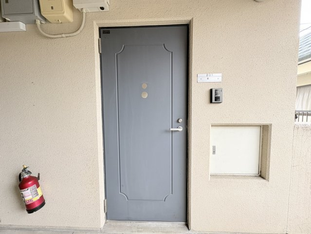 熊本市東区新南部３丁目の賃貸マンションの玄関