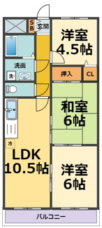 【間取り】 | サンセイコート（甲子園駅・春風小学校・上甲子園中学校区）