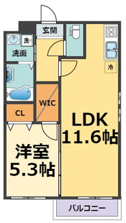 【間取り】 | フジパレス津門中央公園Ⅲ番館