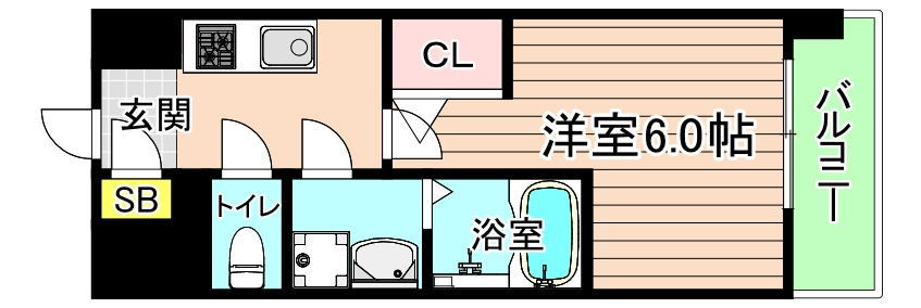大阪市都島区内代町４丁目の賃貸マンションの間取り
