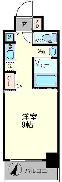 ララプレイスOSAKAWESTPRIMEの間取り