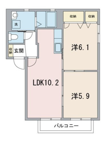 ソレーユⅡの間取り