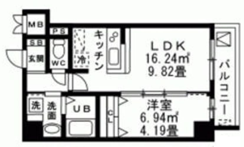 レジデンスフジミの間取り