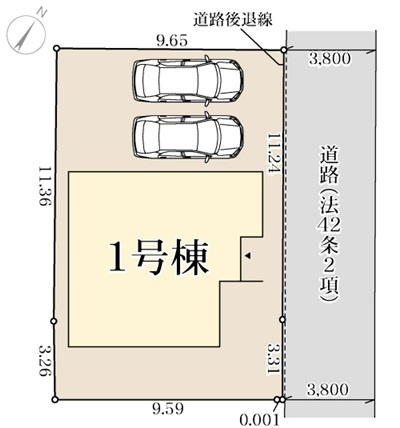 明石市魚住町清水の区画図