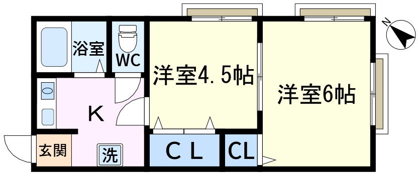 恵山荘の間取り