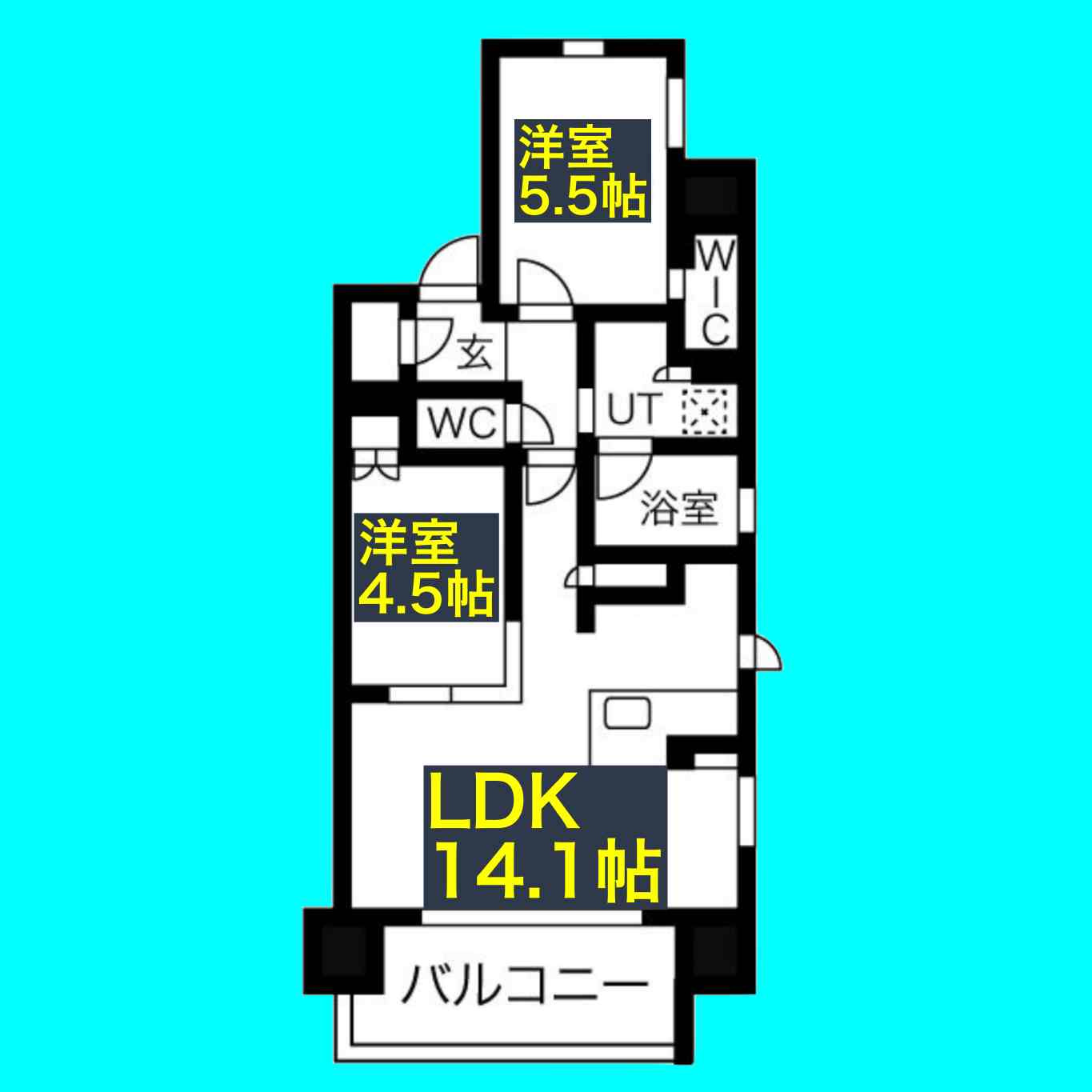 ローレルアイ名駅東の間取り