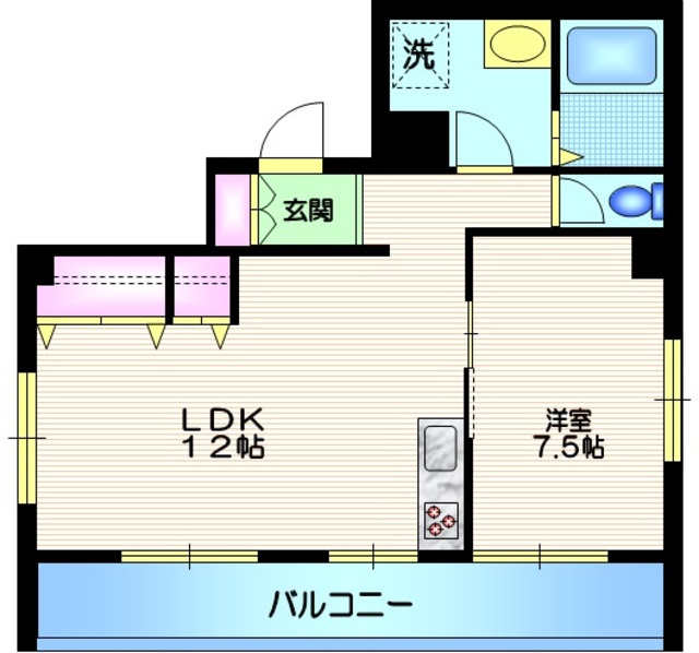 ハイツなかむらの間取り|★角部屋２面採光★
