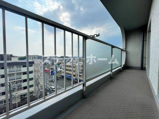 千里泉ケ丘スカイハイツのバルコニー|陽当たり良好なバルコニーです