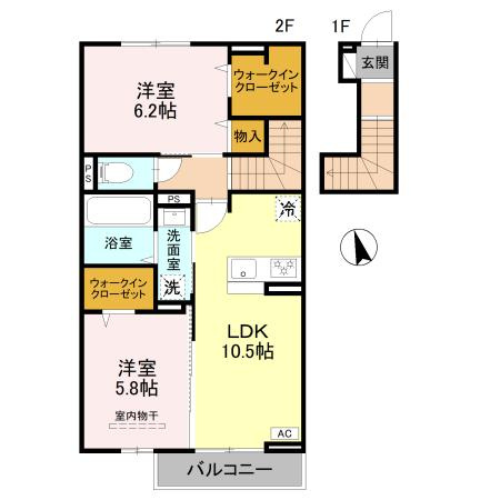 D-ROOM江井島の間取り