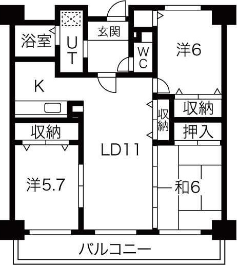 シャン・ド・フルールの間取り
