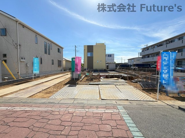 三郷市泉1丁目　新築戸建の外観|敷地面積ゆとりの243㎡越え！広々暮らせる大型新築戸建