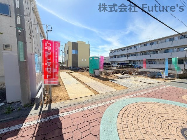 三郷市泉1丁目　新築戸建の外観|現地の写真になります。