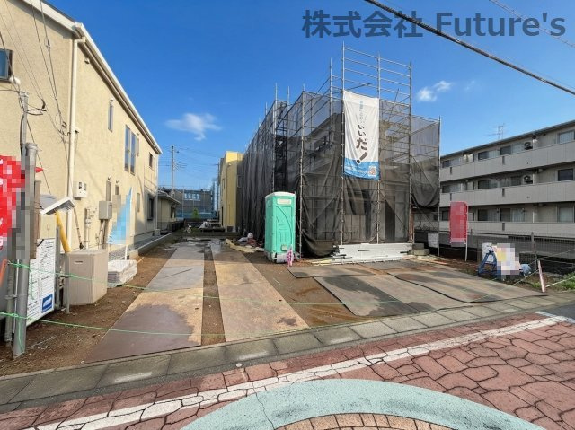 三郷市泉1丁目　新築戸建の外観|現地の写真になります。