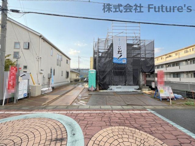 三郷市泉1丁目　新築戸建の外観|現地の写真になります。