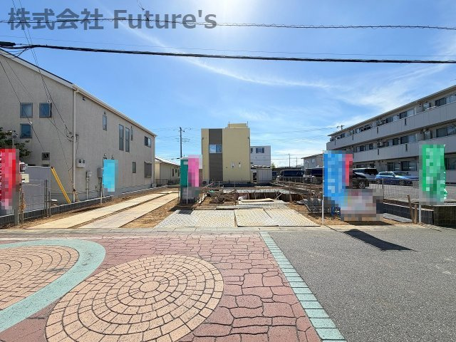三郷市泉1丁目　新築戸建の外観|現地の写真になります。