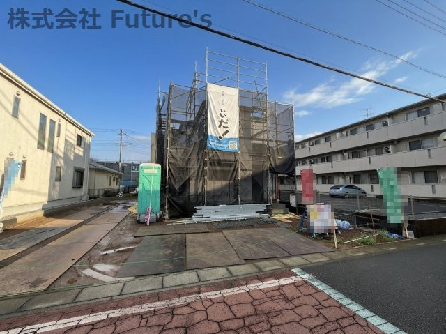 三郷市泉1丁目　新築戸建の外観|現地の写真になります。
