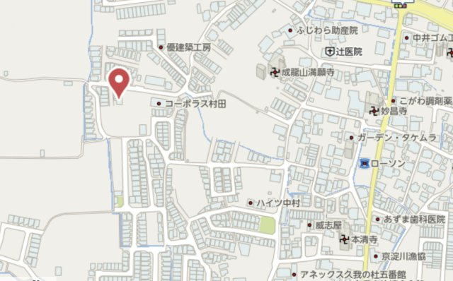 京都市伏見区久我御旅町　新築戸建の地図