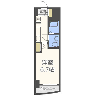 SERENiTE本町refletの間取り