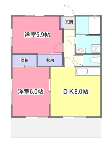コーポ秋津第三の間取り
