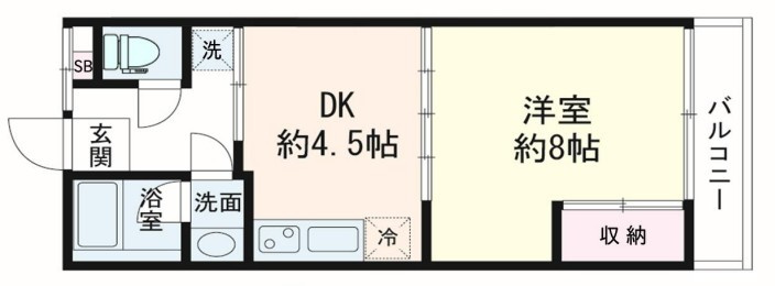TKハイムの間取り|間取りです。