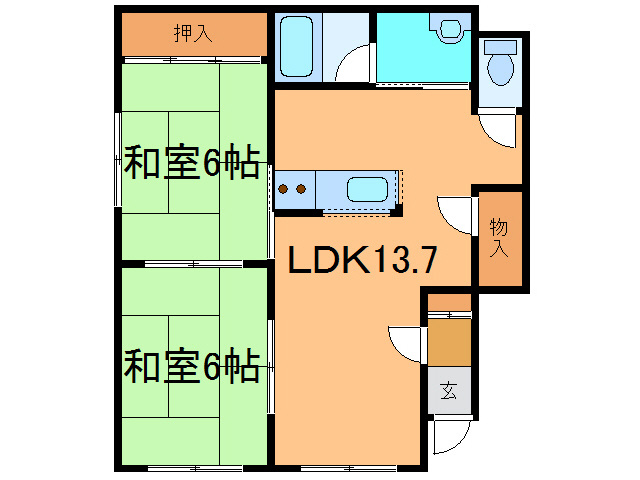 メゾンシャトーの間取り