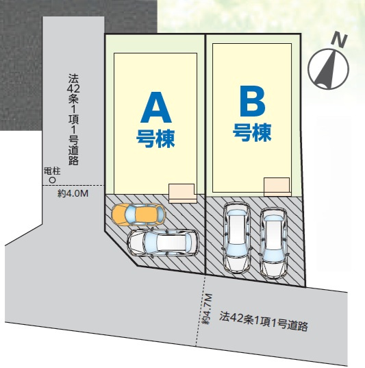 船橋市松が丘２丁目７４６番の区画図