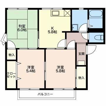 グリーンロード大堀Ａの間取り