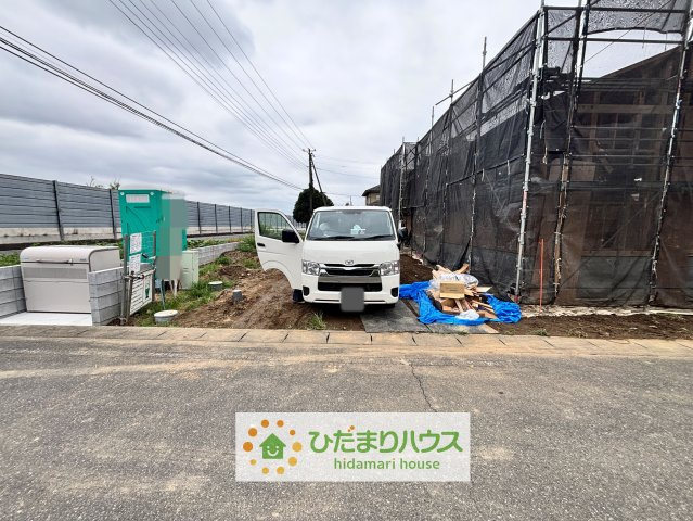 加須市水深第4　新築一戸建て　02　クレイドルガーデンの駐車場|26/08/31　撮影