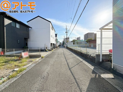 【前面道路含む現地写真】 | 駿河区八幡10期　新築戸建　全1棟
