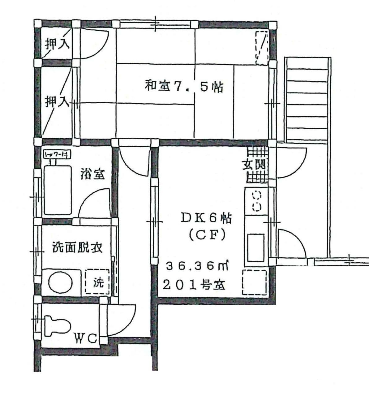 白菊ハウスの間取り