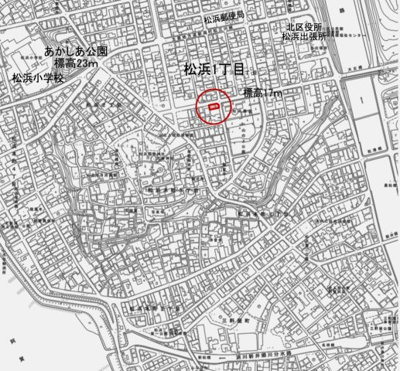 【地図】 | 新潟市北区松浜1丁目　売地　高台