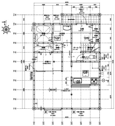 新築戸建・新築建売　大泉町仙石1丁目　南小学校・南中学校の間取り|【3号棟】1階平面図：リビングにも収納がある間取り！