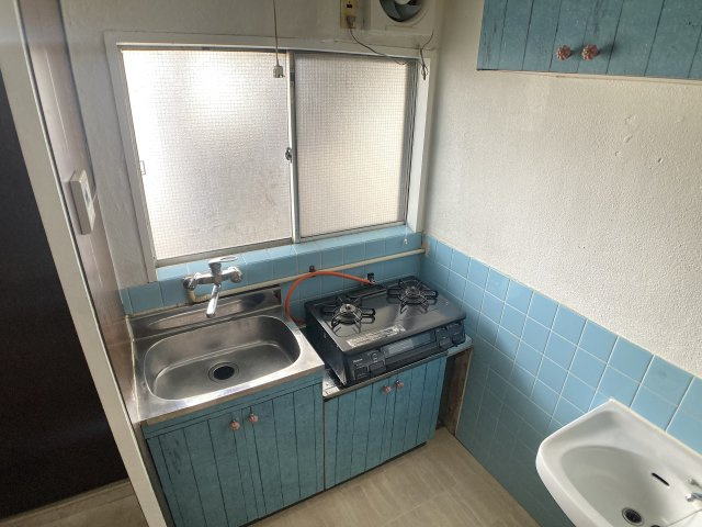 マンションはづきのキッチン|2口コンロ付きのガスキッチン