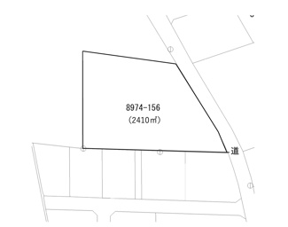 【土地図】 | 【北杜市大泉町谷戸】約729坪の山林土地