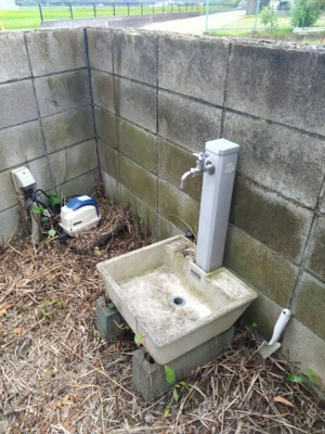 【庭】 | 市原市磯ヶ谷戸建貸家 | 外水栓
