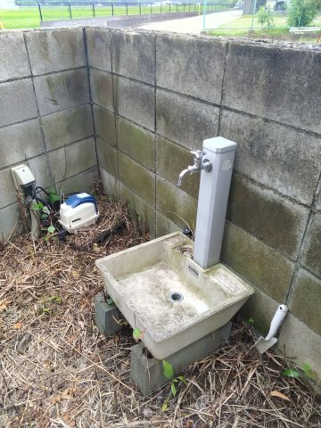 【庭】 | 市原市磯ヶ谷戸建貸家 | 外水栓