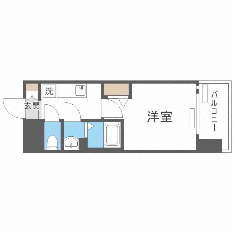 ララプレイス玉造パルクの間取り